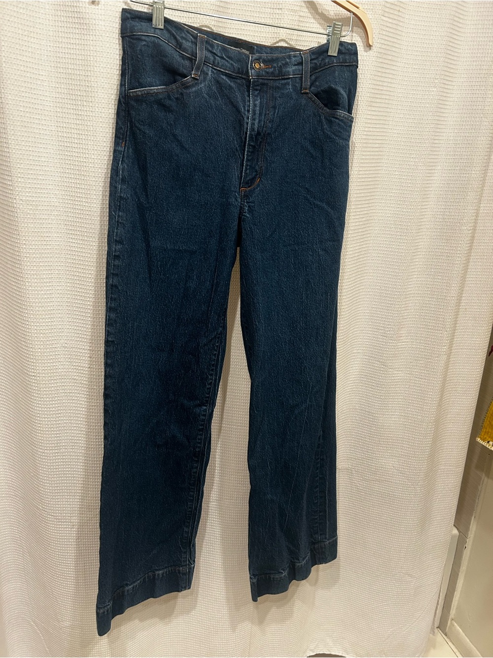 Favorite Daughter Mischa Pepper Dark Indigo Wide-Leg High-Rise Jeans Sz 30 - Picture 4 of 8